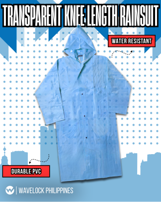 R243: Transparent Knee Length Raincoat